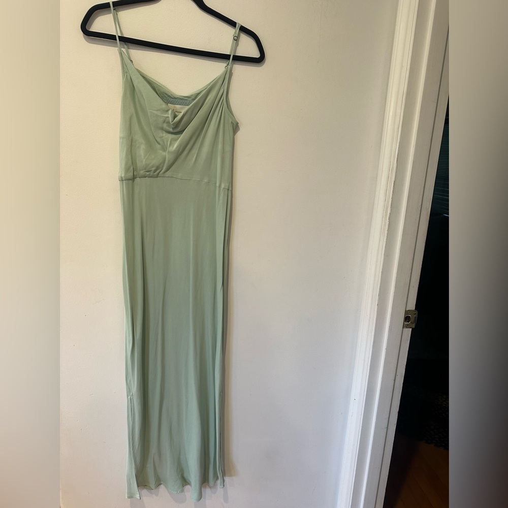 Anthropologie Elyse Slip Dress Mint - Picture 6 of 8